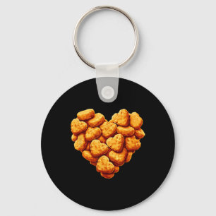 Hühnernuggets sind meine Valentine Herz Funny Vale Schlüsselanhänger