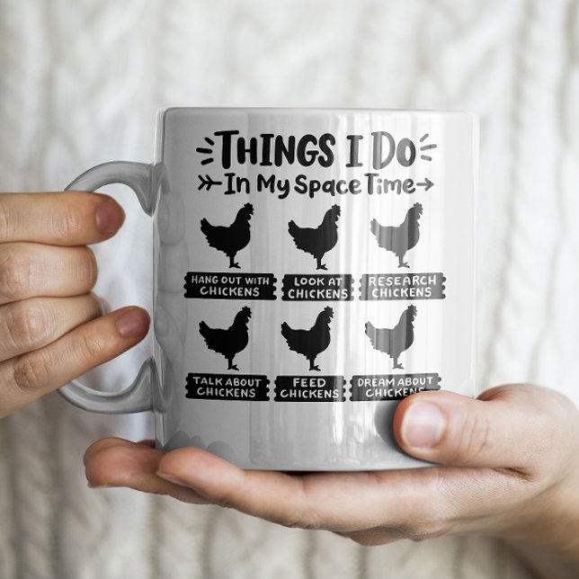 Hühnerobsession Funny Mug Kaffeetasse (Von Creator hochgeladen)