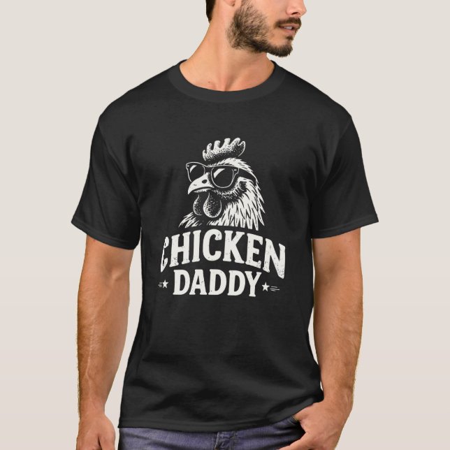 Hühnerpapa 1 T-Shirt (Vorderseite)