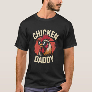 Hühnerpapa Hühnerstall Held Vatertag Spaß T-Shirt