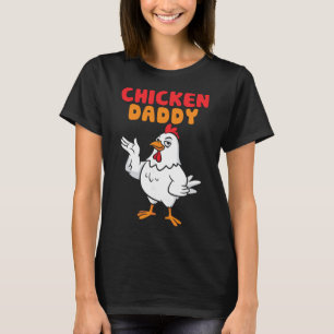 Hühnerpapa Vintage Geflügelzüchter Lustiger Vatert T-Shirt