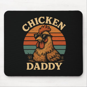 Hühnerpapa Vintage Hühner-Vater Bauer Geflügel F Mousepad