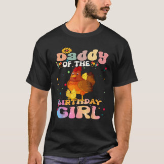 Hühnerpapa vom Vater Bir vom Geburtstagskind-Hühnc T-Shirt