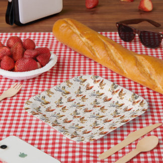 Hühnerpapier-Teller Pappteller