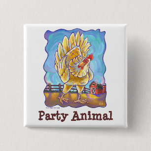 Hühnerparty-Center Button