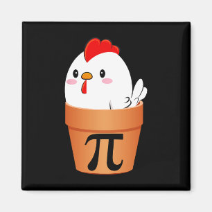 Hühnerpot Pi Pi Tag Vintage Retro Matte Lover 1 Magnet