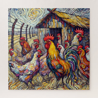 Hühnerpuzzle 600 Stück Puzzle