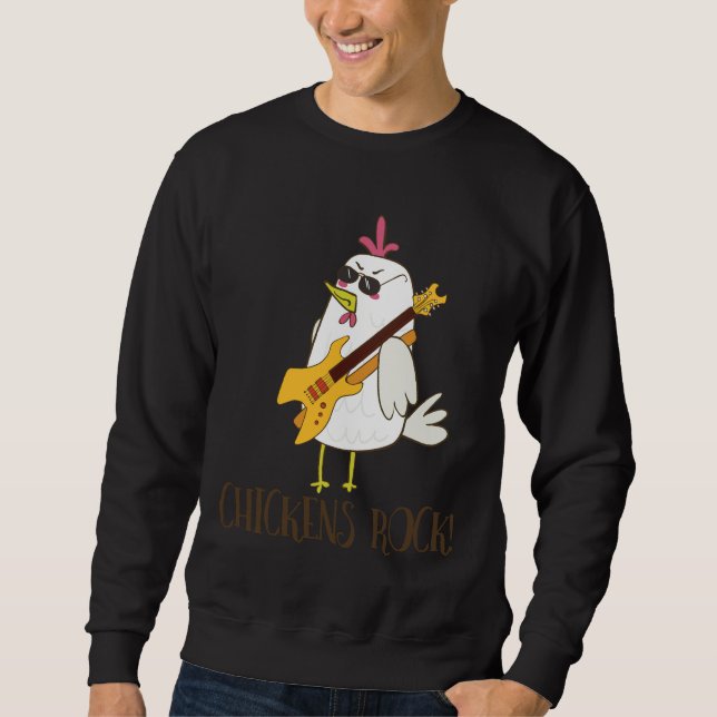 Hühnerrock Niedliches Hühnchen Sweatshirt (Vorderseite)