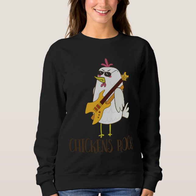 Hühnerrock Niedliches Hühnchen Sweatshirt (Vorderseite)