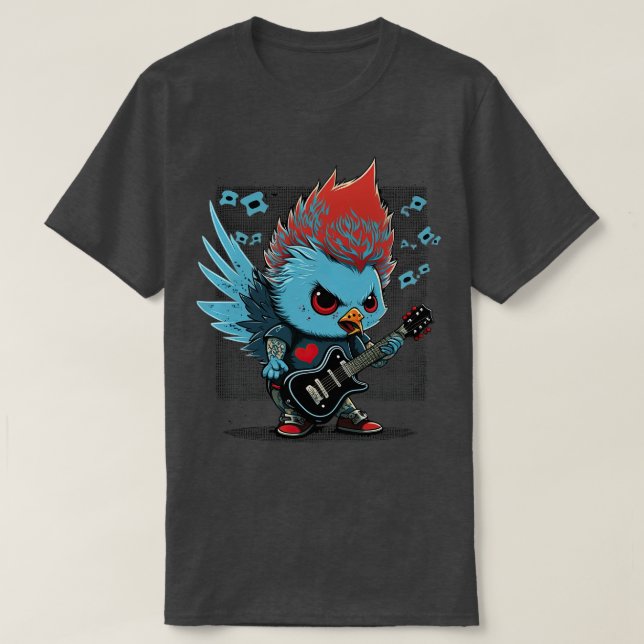 Hühnerrocker T-Shirt (Design vorne)