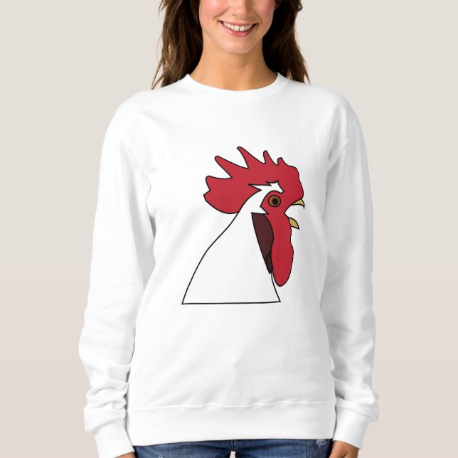 Hühnerrooster Sweatshirt (Vorderseite)