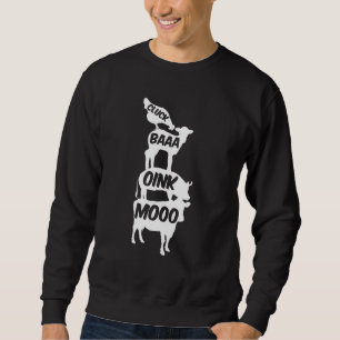 Hühnerschweinschaf-Heuschnuppe Sweatshirt