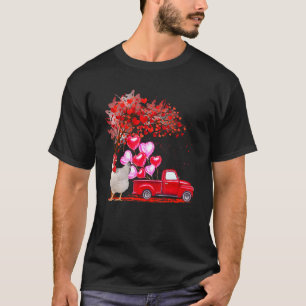 Hühnersonnenbrille Herz-Tree Lieferwagen LKW Bauer T-Shirt