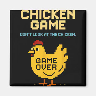 Hühnerspiel Schau nicht auf das Huhn Lustiges Huhn Magnet