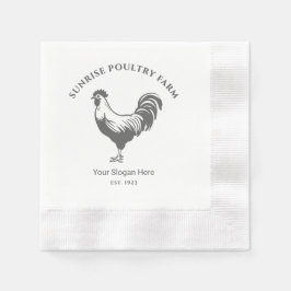 Hühnerstall-Haus-Papier-Tischserviette Serviette