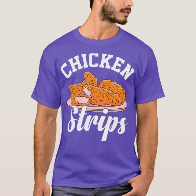 Hühnerstreifen Frittierte Tenders Heißläufer T-Shirt (Vorderseite)