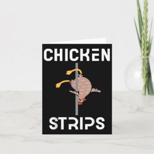Hühnerstreifen Funny Dancing Chicken Grillen Barbe Karte