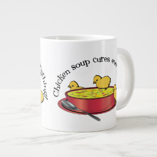 Hühnersuppe heilt alles Spezialbecher Jumbo-Tasse