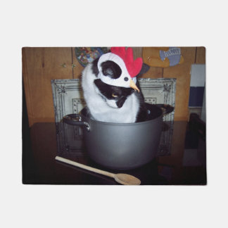 Hühnersuppe-Katzen-Küchen-Matte Fußmatte