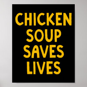 Hühnersuppe rettet Leben Oma Matzo Ll Kosher D Poster