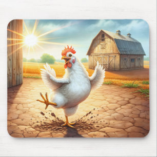 Hühnertanz in Barnyard Mousepad