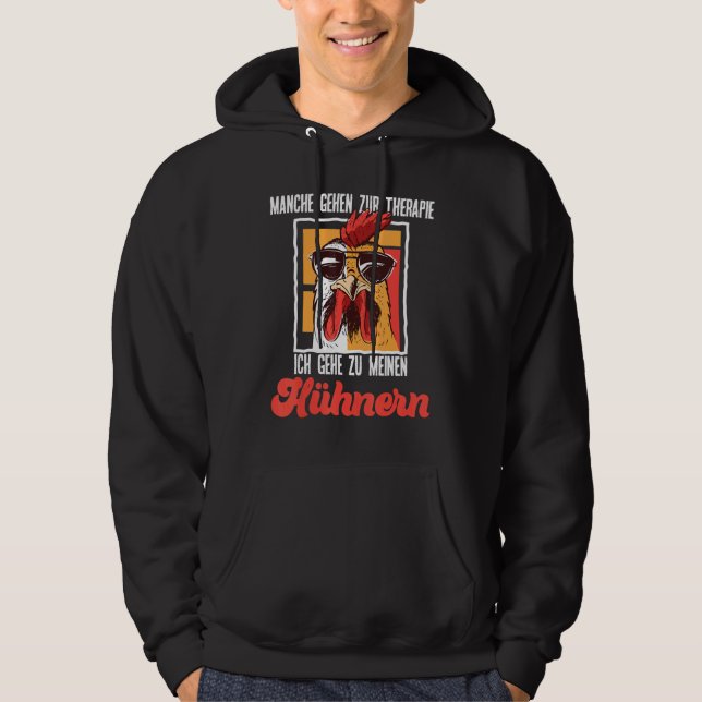 Hühnertherapie Sprichwort Ich Gehe Zu Meinen Hen Hoodie (Vorderseite)