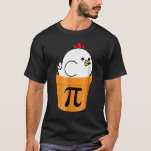 Hühnertopf Pi Lustige Mathematik T-Shirt