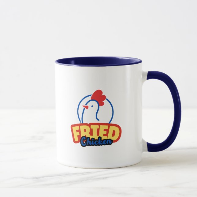 Hühnertypografie Tasse (Rechts)