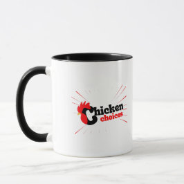 Hühnertypografie Tasse