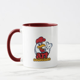 Hühnertypografie Tasse