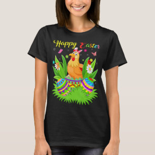 Hühnervögel Geflorales Ostereier Gezwitscher Hühne T-Shirt