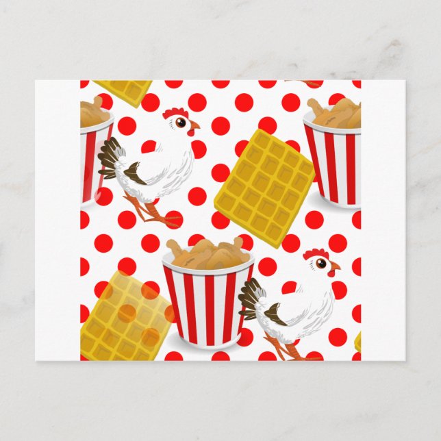 HühnerWaffeln Postkarte (Vorderseite)