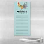 Hühnerwasserfarbe Hen Custom Lebensmittelgeschäft  Magnetischer Notizblock<br><div class="desc">Machen Sie Ihre Shopping-Listen stilvoll mit diesem maßgeschneiderten Einkaufs- oder Listen-Notizblock. Ändern Sie den Text nach Ihren Bedürfnissen in Anzug. Behalte oder löscht auch die Zeilen. Karo meinen Shop für mehr!</div>