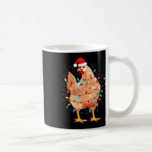 Hühnerweihscheinleuchten Bauernhof Funny Xmas Kaffeetasse