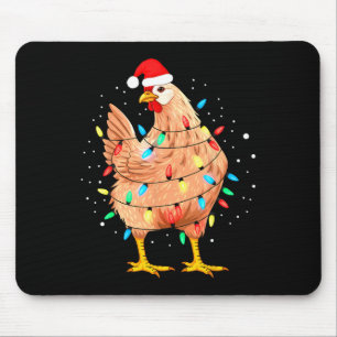 Hühnerweihscheinleuchten Bauernhof Funny Xmas Mousepad