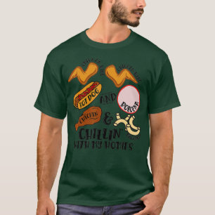 Hühnerwing Hühnchen Wing Hot Dog Bologna T-Shirt