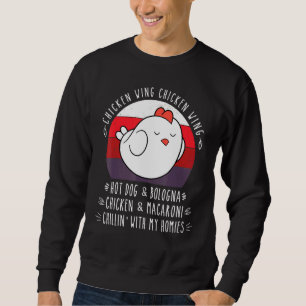 Hühnerwing Hühnchen Wing Hot Dog Bologna Virno So Sweatshirt