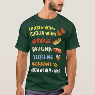 Hühnerwing Hühnerwing Hotdog und Bologna T-Shirt