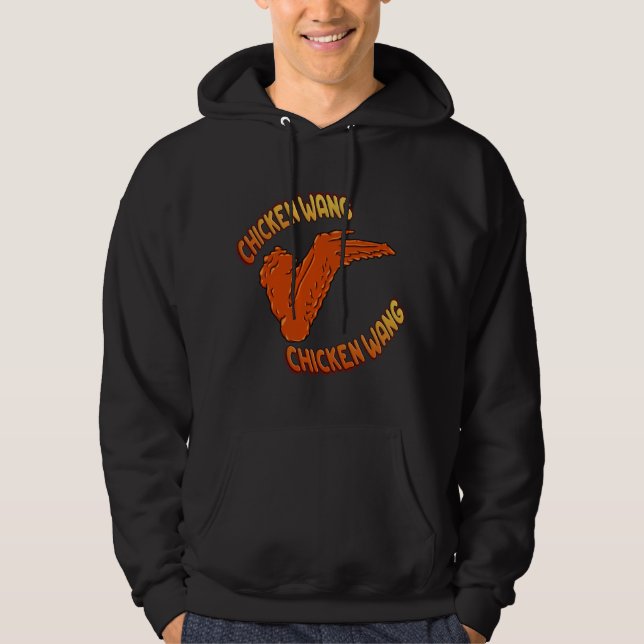 Hühnerwing Männergrundhemd Hoodie (Vorderseite)