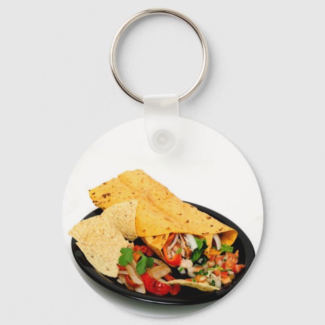 Hühnerwrap Schlüsselanhänger (Vorderseite)