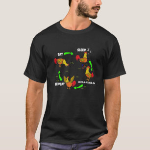 Hühnerzucht Hühnergeflügel Landwirtschaft Roost T-Shirt