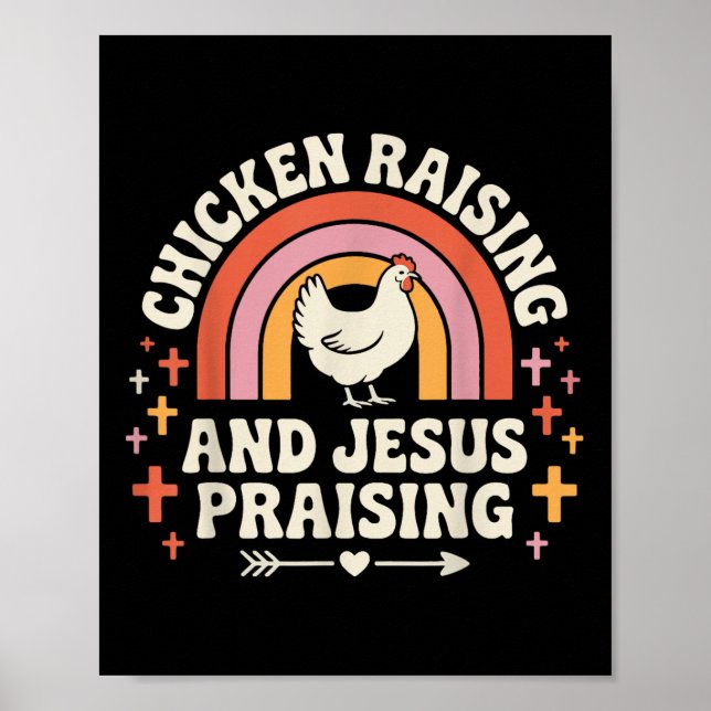 Hühnerzucht und Jesus Lob Poster (Vorne)