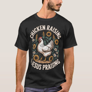 Hühnerzucht und Jesus T-Shirt