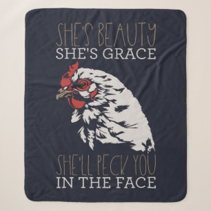 Hühnerzüchterin She's Grace Beauty Sherpadecke