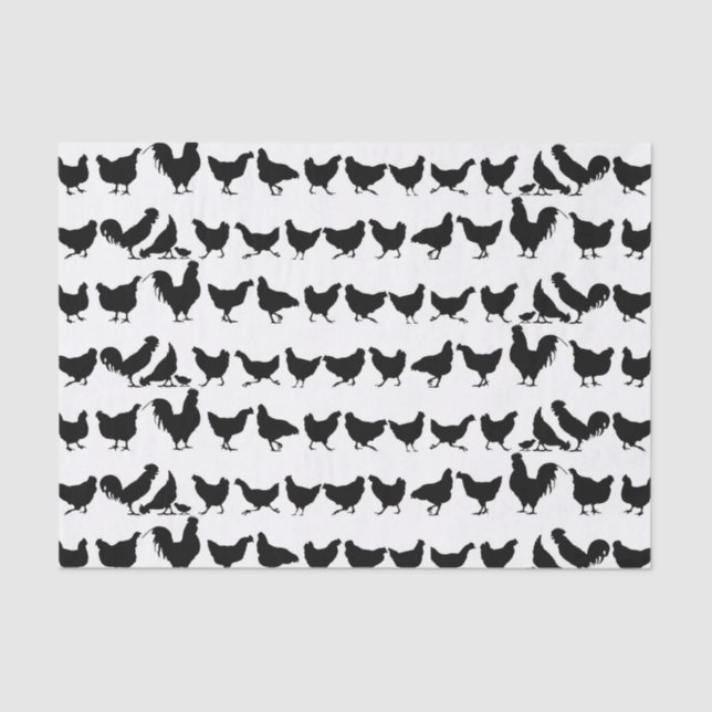 Hühnerzündpapier oder -entpackpapier seidenpapier (Vorderseite)