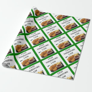 Huhnnuggets Geschenkpapier