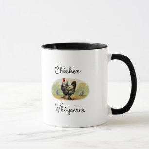 Huhnwhisperer-Antiken-Hahn-lustiges humorvolles Tasse