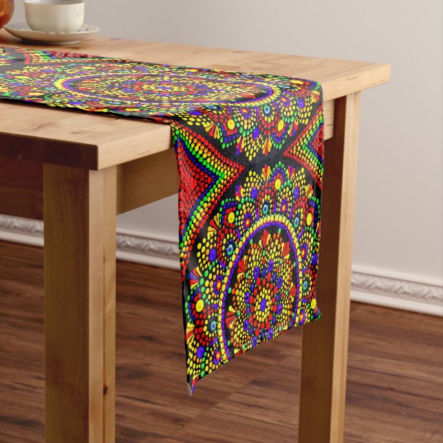 Huichol Table Runner Kurzer Tischläufer (Beispiel)