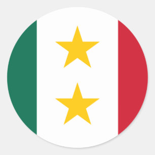 huila y Tejas, Mexiko Runder Aufkleber
