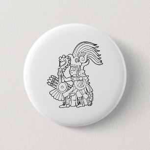 Huitzilopochtli Aztec God Aztec Mythology Mayan Su Button
